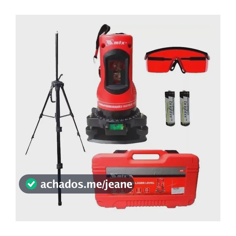 Nível Laser 150 Mm C/ Tripe Autonivelameto Em Cx Plast. Mtx