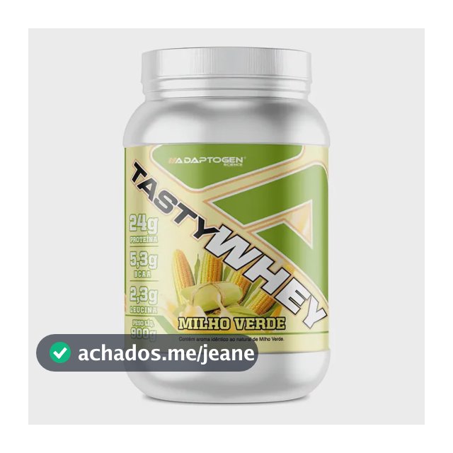 Proteína Whey 3w Adaptogen 900g Sabor Milho Verde