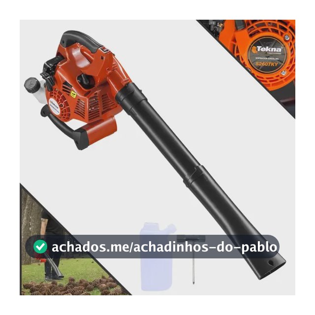 Soprador Tekna À Gasolina 2 Tempos 26cc Profissional S260
