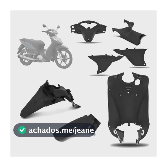 Peças Internas Kit Completo Biz 125 2011 A 2017 Preto