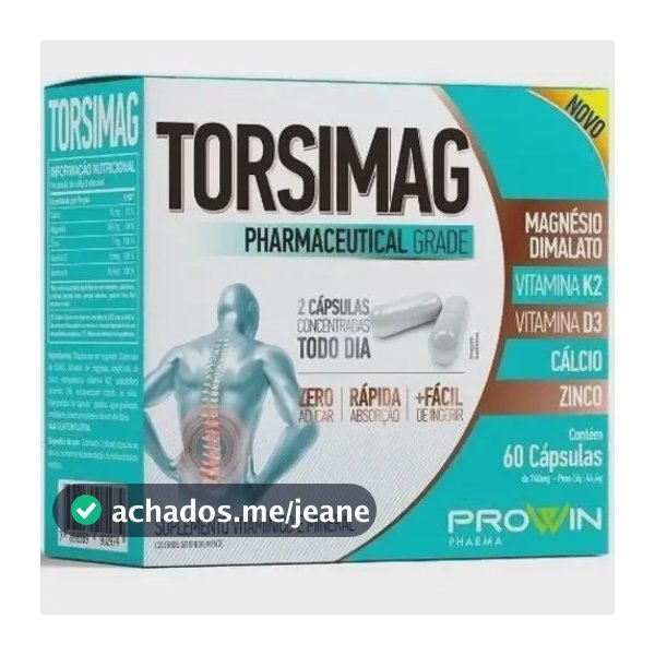 Prowin Torsimag Cápsula Sem Sabor