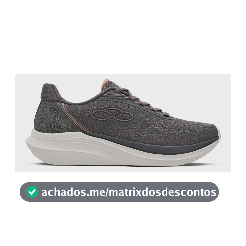 Tênis Feminino Role Olympikus Chumbo Liso 38 Br