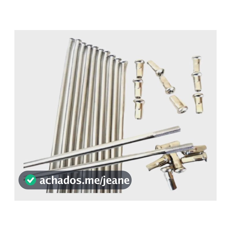 Raio Dianteiro Crf 250r Inox 3,5mm + Arruela Inox