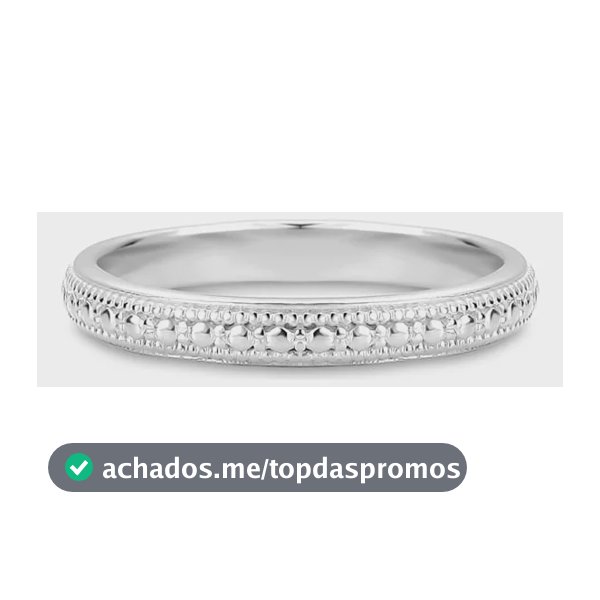 Anel Life Textura Em Prata 925 14