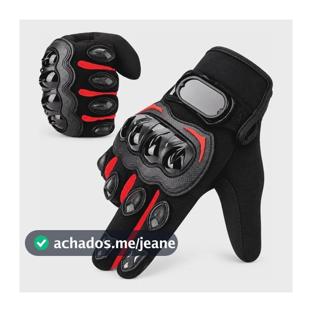 Par Luva Motoqueiro Motociclista Impermeável Proteção Moto