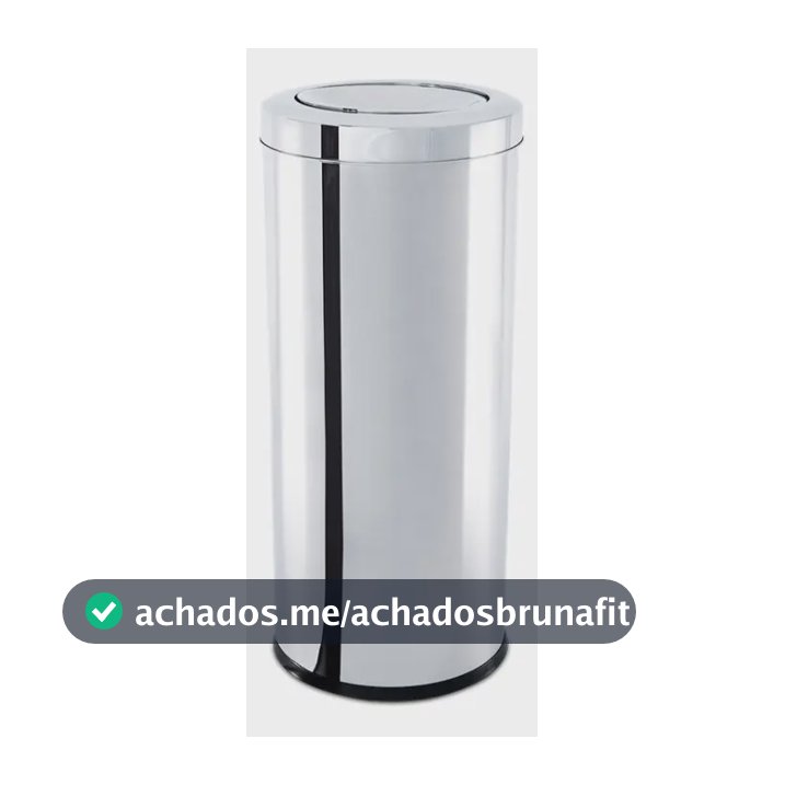 Lixeira Inox Com Tampa Basculante Decorline Lixeira Brinox