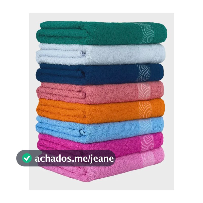 Kit 05 Toalhas De Banho Popular 100%algodão Alta Absorção Sortido