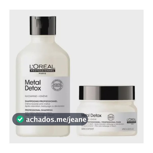 Kit L´Oréal Metal Detox Shampoo 300ml & Mascara 250ml