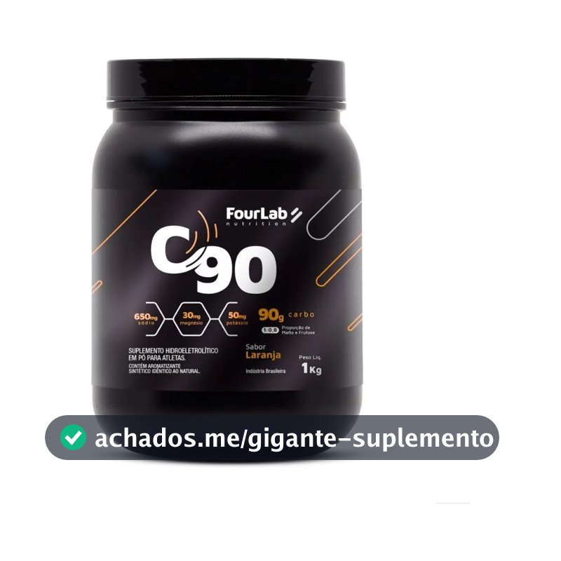 Suplemento Em Pó C90 Fourlab Suplemento Laranja