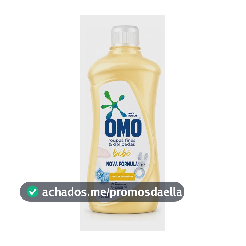 Sabão líquido Omo Roupas Finas e Delicadas Bebê Frasco 450 ml