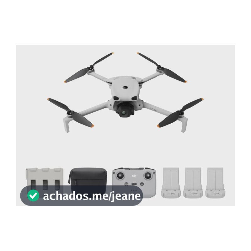 Drone Dji Lito 1 Fly More Combo (sem Tela) Br - Dji080 Cinza Cinza