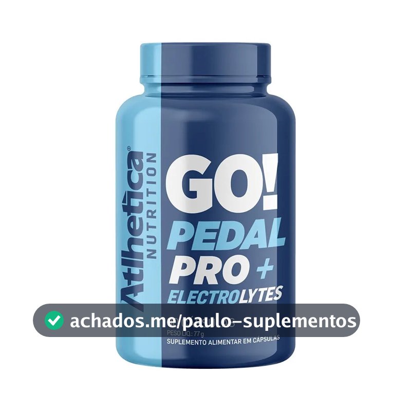 Atlhetica Go! Pedal Pro Cápsulas Eletrólitos Suplemento Esportivo 90 Cáps