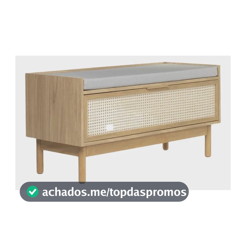 Banco Sapateira Tauari/Telinha Portuguesa Casavee Com Assento 100x40 cm