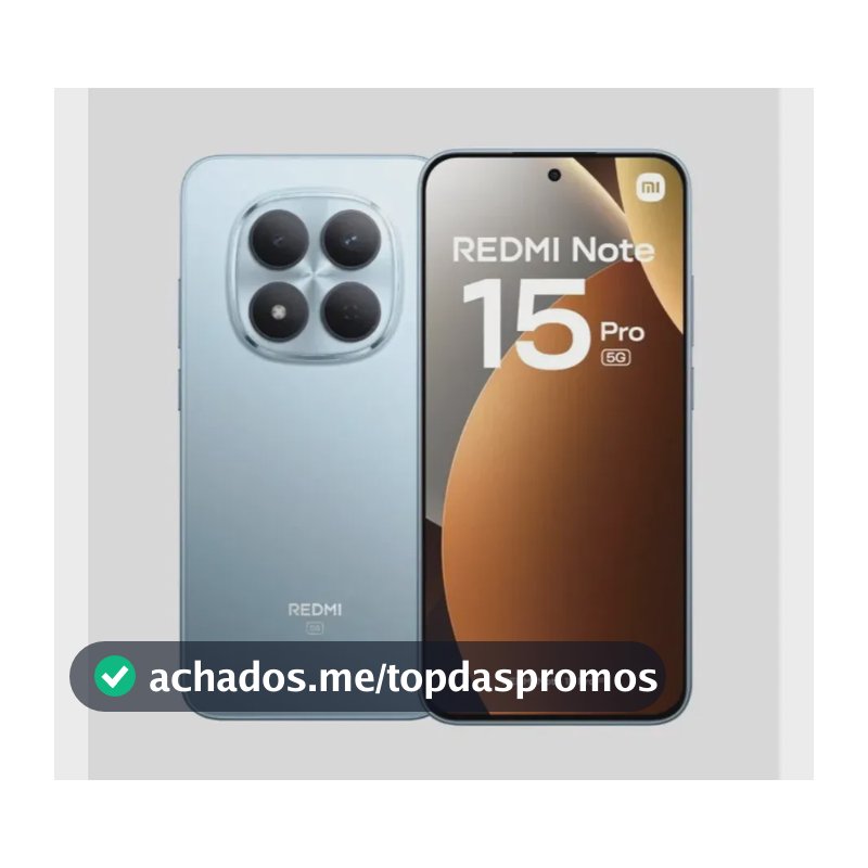 Smartphone Xiaomi Redmi Note 15 Pro 5g 256gb 8gb Ram Amoled 6.83 120hz Azul