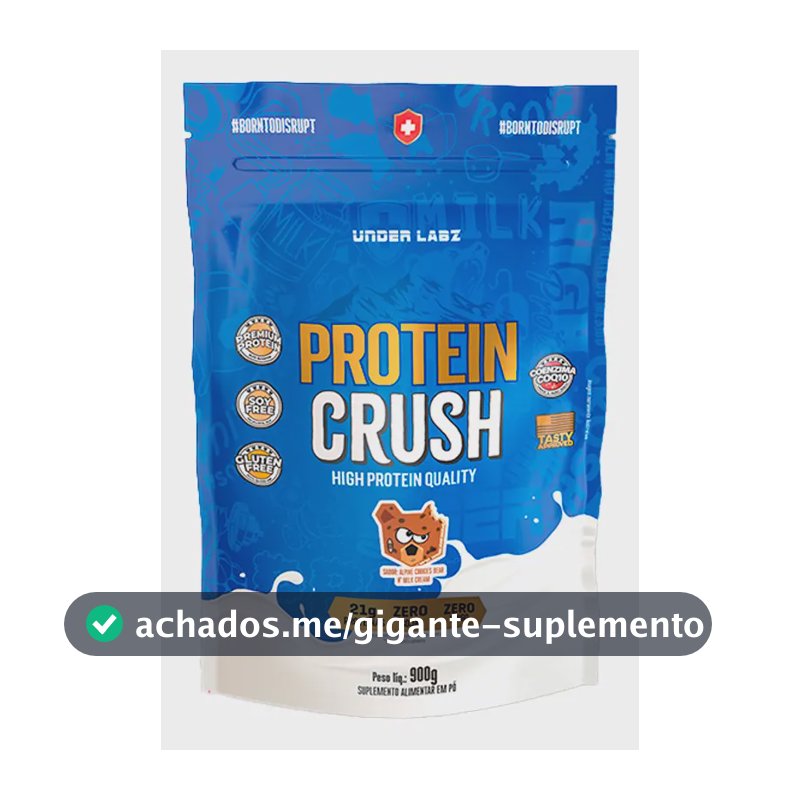 Proteína Under Labz Whey concentrado Crush em pó sabor Cookies Bear x 900g