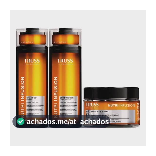 Truss Nutri Infusion Kit Shampoo + Condicionador + Máscara