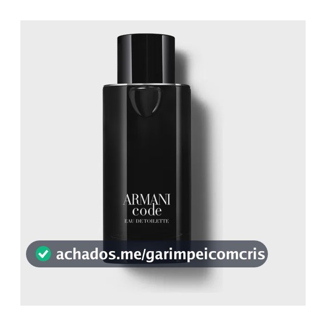 Perfume Masculino Armani Code Eau de Toilette Refilável, 125ml