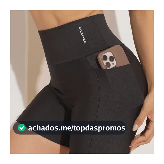 Short Fitness Feminino Academia Com Bolsos Laterais Atletyca