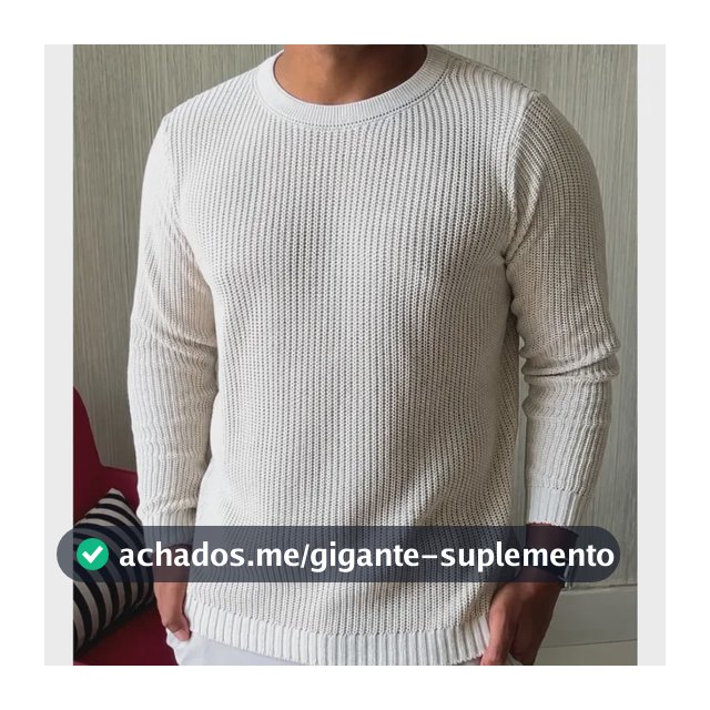 Suéter Masculino Lã Tricot Blusa De Frio Social Manga Longa