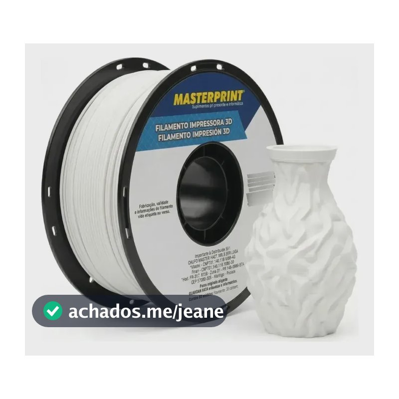 FILAMENTO Masterprint PETG BRANCO FOSCO