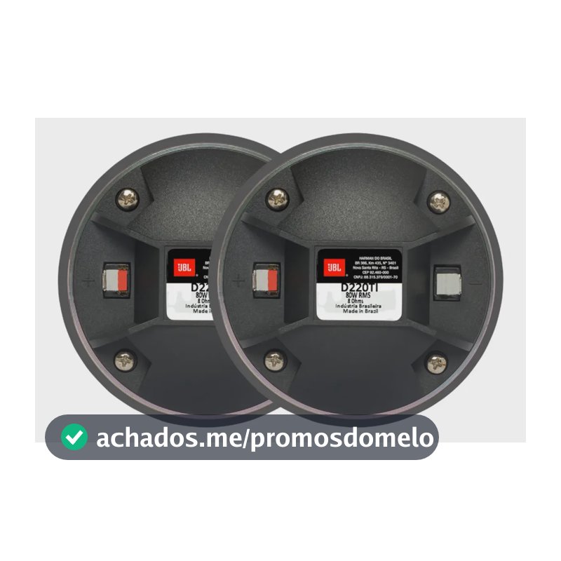 Kit 2 Driver Jbl Selenium D220ti Titanium 80w Rms 8 Ohms
