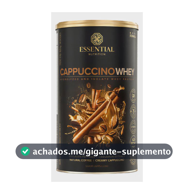 Suplemento Em Pó Essential Nutrition Cappuccino Whey Em Lata 420g