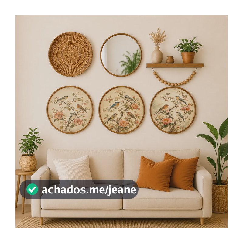 Kit 3 Placas Decorativas Pássaros Natureza E Liberdade