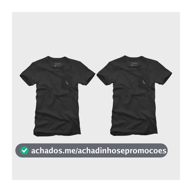 Kit 2 Camisetas Bolso Cb Pica-pau Xadrez Reserva