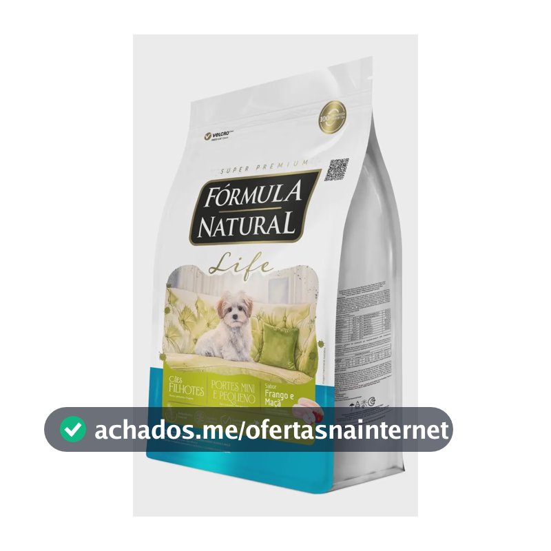 Ração Fórmula Natural Life Super Premium para Cães Filhotes Minis e Pequenos 2,5 kg