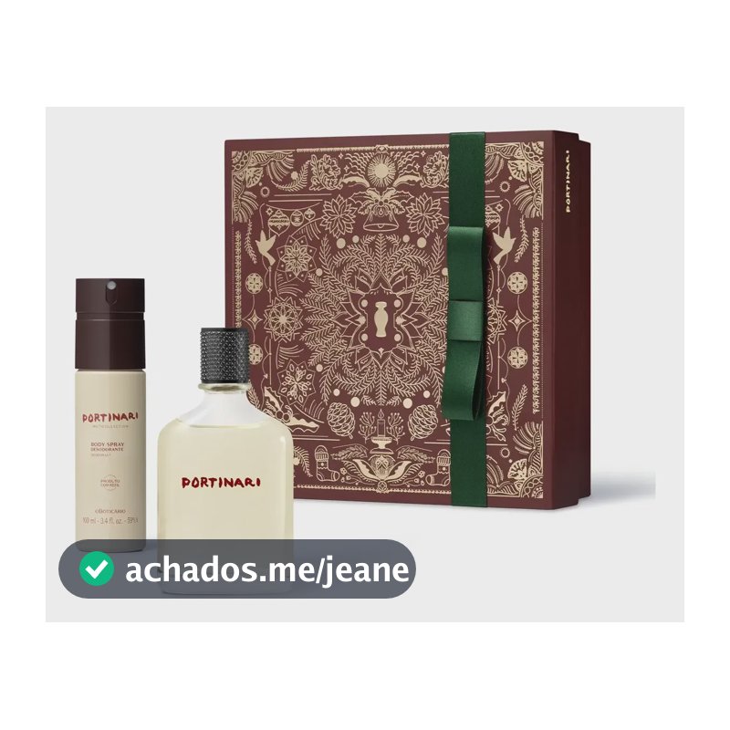 Kit Presente Portinari Tradicional O Boticário Masculino Original