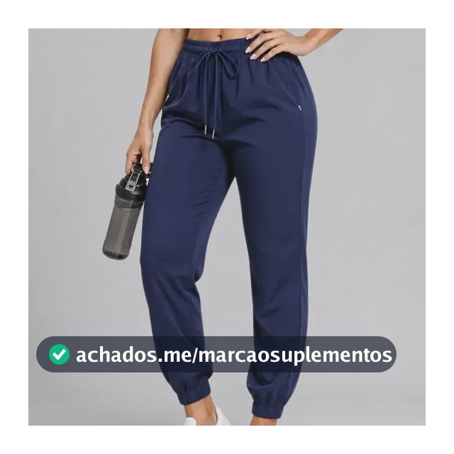 Calça Jogger Tactel Soltinha Moda Fitness Joggings Esportiva