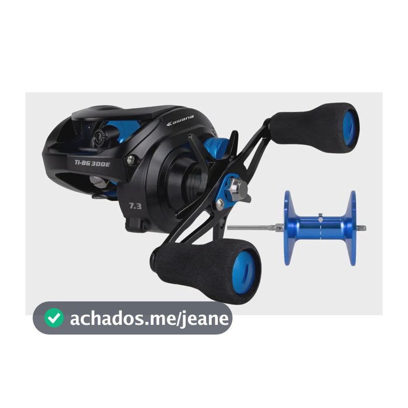 Carretilha Tigon Bg 300 Drag 13kg Pesqueiro Carbono Preto Direito Esquerda