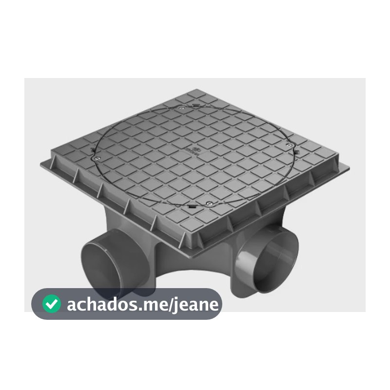 Caixa de Inspeção de Esgoto PVC Krona 300dn Tampa Suporta 650Kg