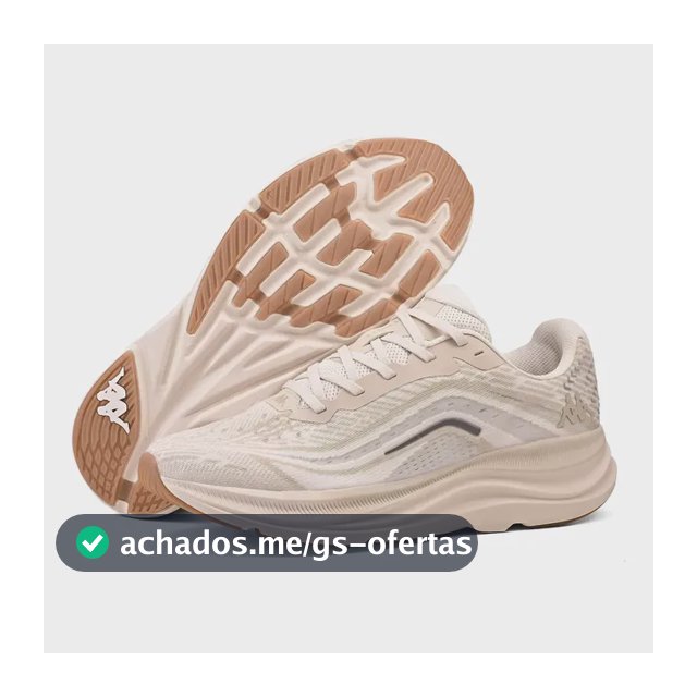 Tênis Kappa Kontroll 2.0 Masculino Feminino Corrida Academia Bege 40