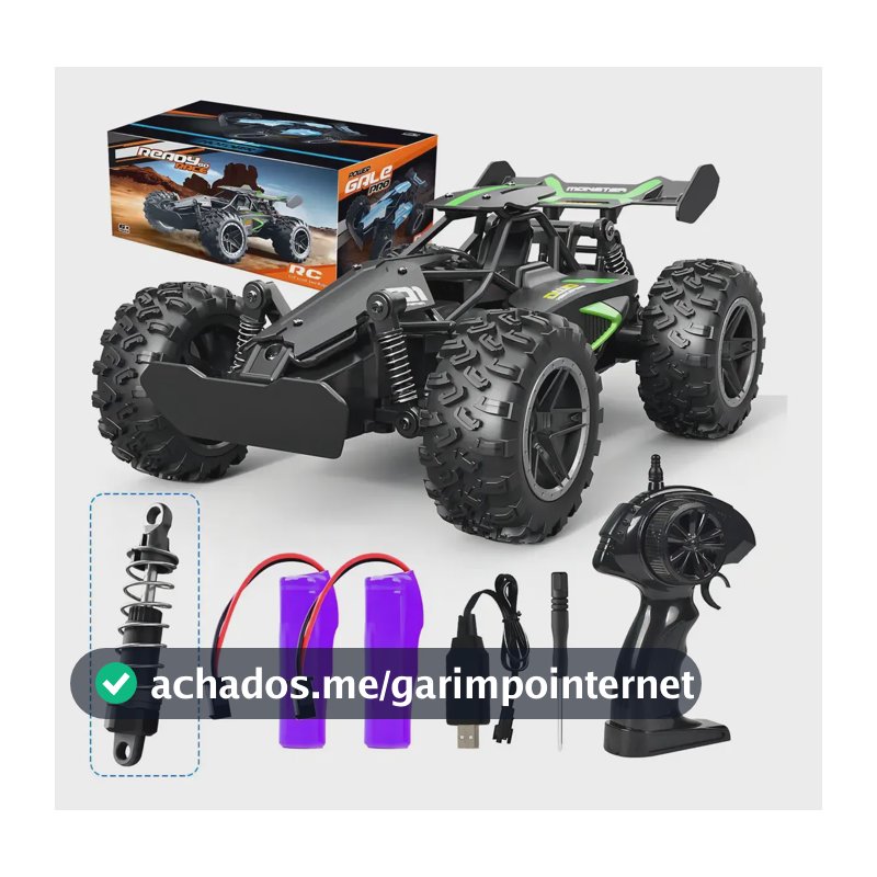Carrinho Controle Remoto 4x4 Recarregável Off-road Brinquedo