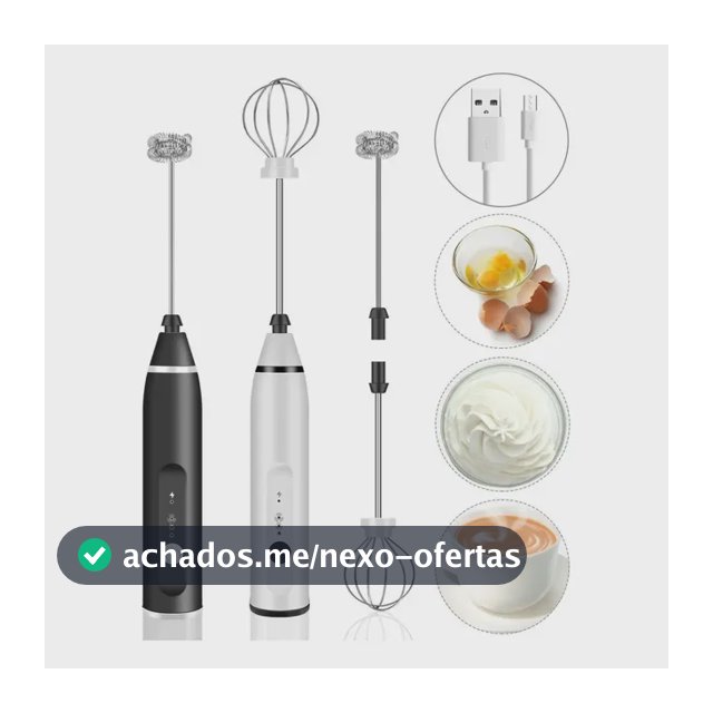 Mini Mixer Misturador Batedor Elétrico Bebida Espuma Leite