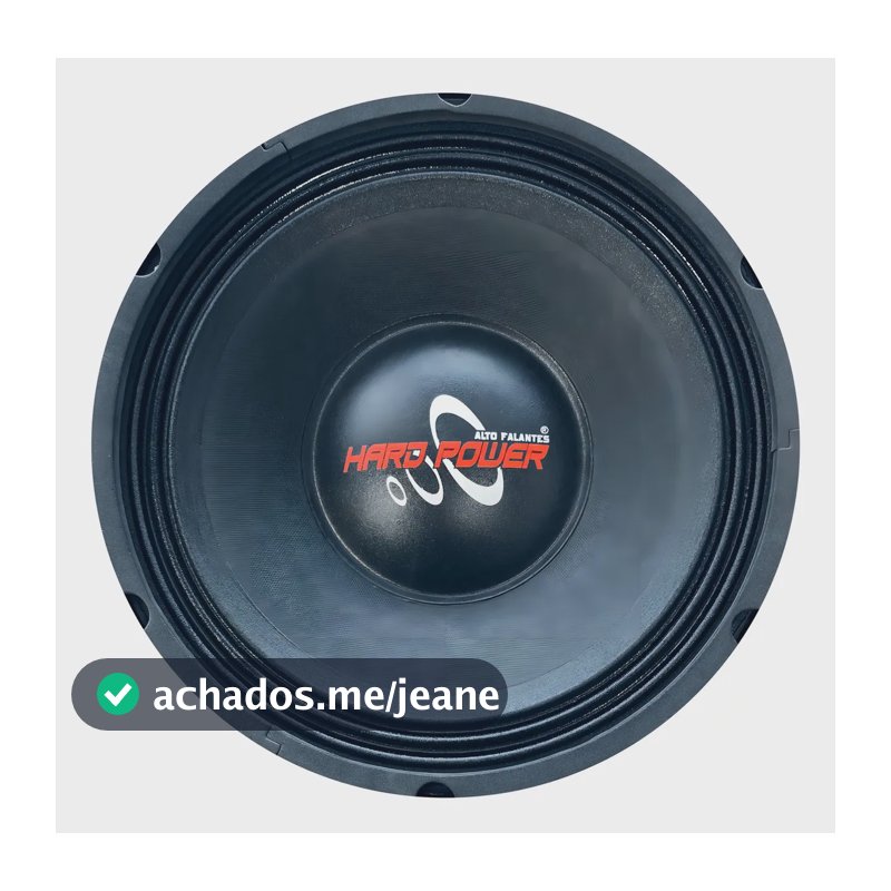 Alto Falante Woofer Grave Hard Power Hp 750w Rms 12 Polegadas 4 Ohms Cor Preto