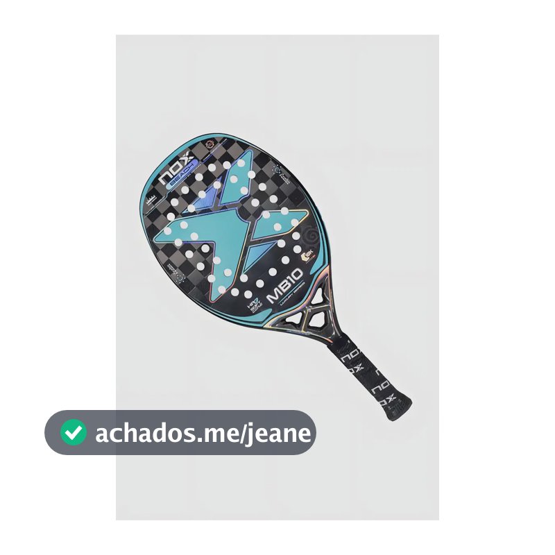 Raquete De Beach Tennis Nox Mb10 Cor Tiffany