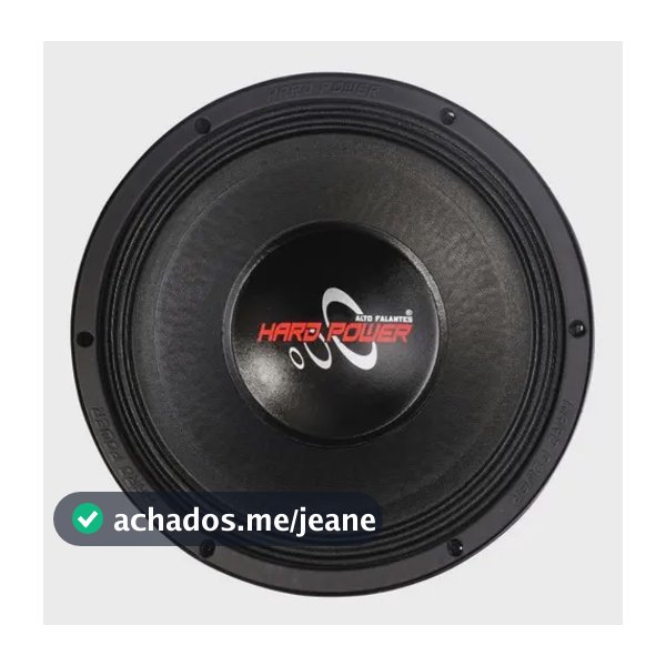 Alto Falante Hardpower 12 Hp1850 4ohms 1850rms Pankadão Pre Preto