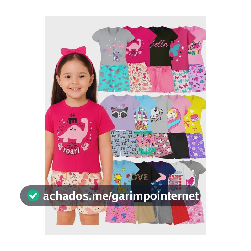Kit 10 Peças Roupa Infantil Menina Conjunto Infantil Menina Cor Tam 4 - 3 anos