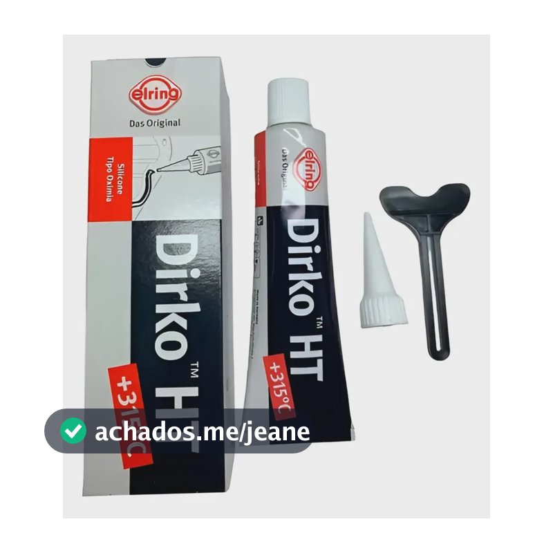 Cola Silicone Preta Motor Alta Temperatura Elring Driko