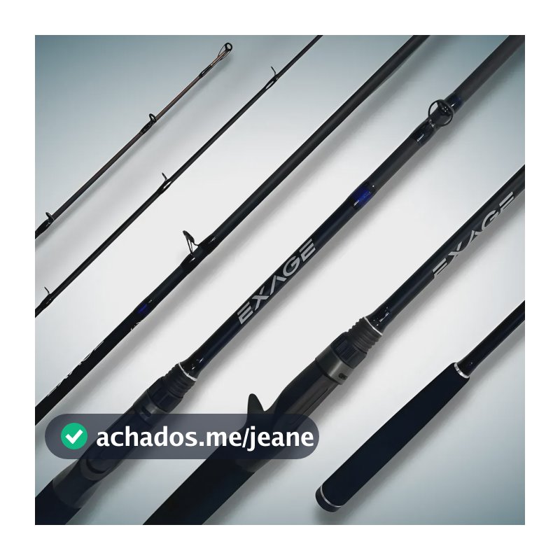Vara De Pesca Shimano Exage 2,10m 50lbs Para Carretilha 2pt Preto
