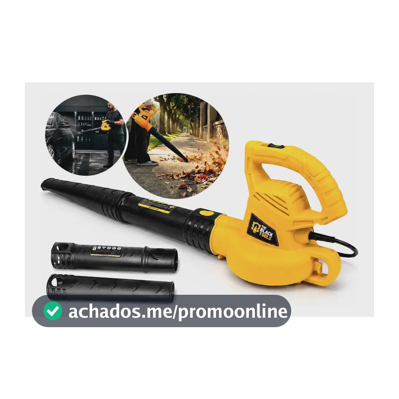 Soprador De Folhas Elétrico 110v 2000w Jardim Profissional Amarelo 127v