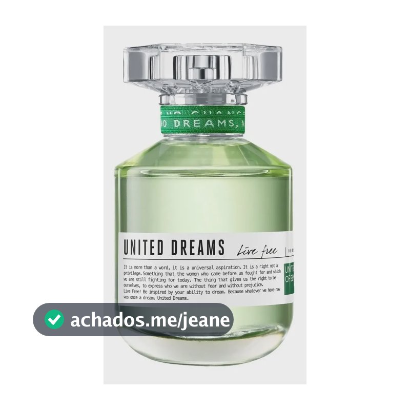 Benetton United Dreams Live Free Edt Perfume Feminino 50ml