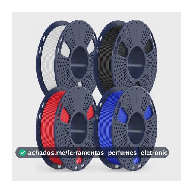 Filamento Sunlu Petg Para Impressora 3d 4x250g 1.75mm 1kg Preto/vermelho/branco/azul Klein