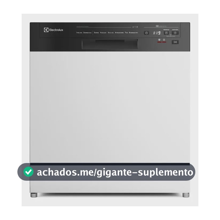 Lava-louça Electrolux 8 Serviços Branca Lava E Seca 50' Lb08 Cor Branco