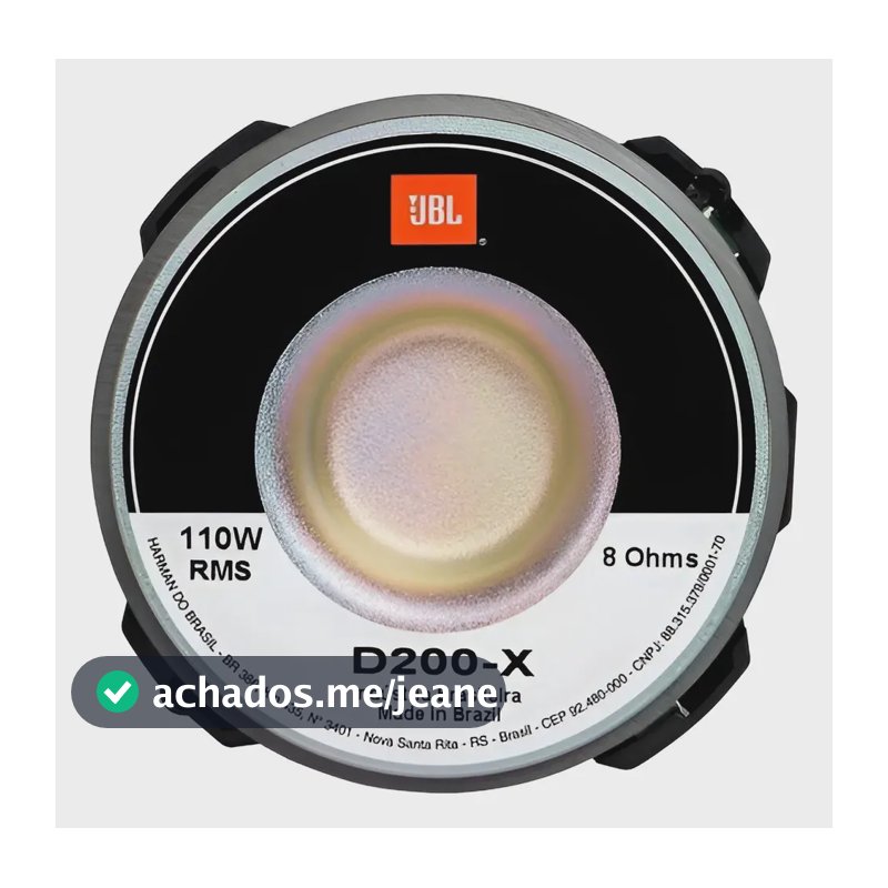 Driver D200x Jbl 110wrms 8ohms Corneta 1 POL Selenium