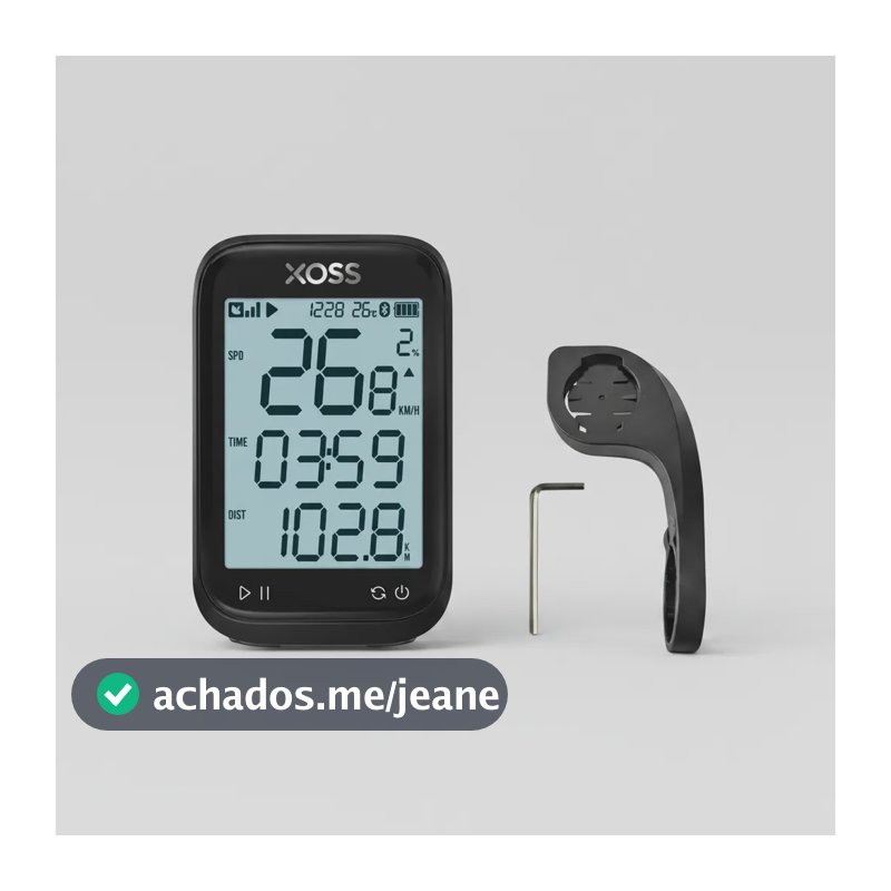 Ciclocomputador Xoss G3 Gps Para Ciclismo Preciso C/ Suporte Preto