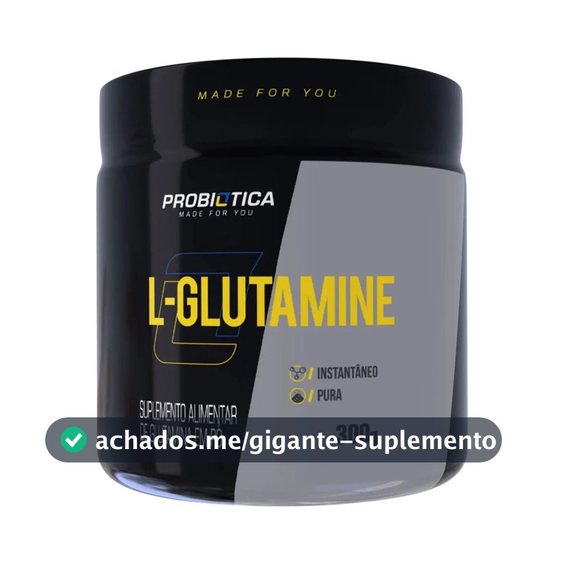 L-Glutamina 300g Probiótica Glutamina em Pó 100% Pura