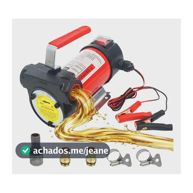 Bomba Elétrica Para Transferência De Óleo Diesel 12v 45l/min